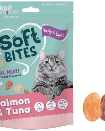 Smart Choice Soft Bites: Savory Salmon & Tuna Gourmet Cat Treats (100g)