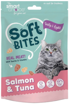 Smart Choice Soft Bites: Savory Salmon & Tuna Gourmet Cat Treats (100g)