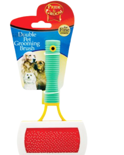 Pride & Groom Professional Double-Sided Brush – Fine Coat Edition