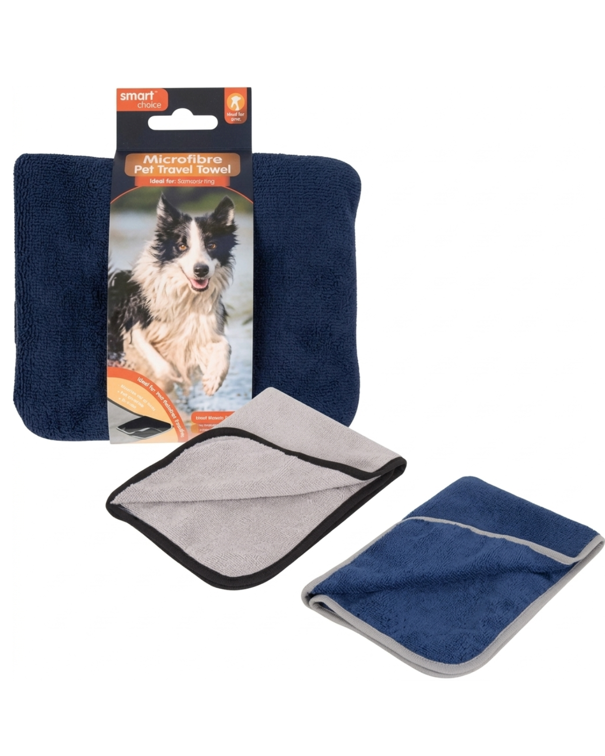 Smart Choice Microfibre Pet Towel (57x42cm) – Travel Edition