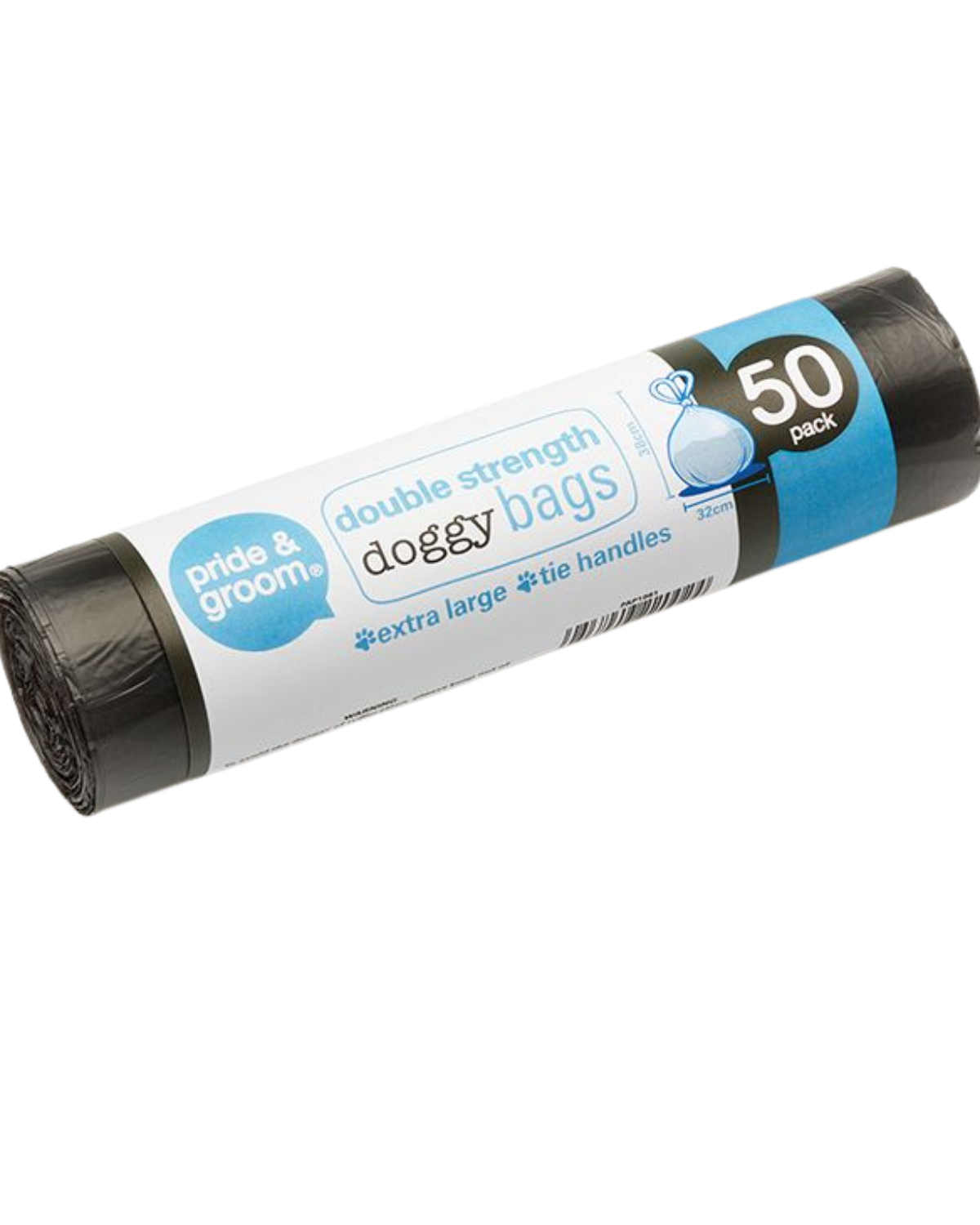 Pride & Groom | XL Tie-Handle Waste Bags | 50 Pack